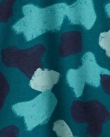 Toddler Boy Camo Hoodie - Teal, 