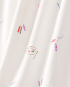 Toddler Girl Painting & Coloring Print PurelySoft Long-Sleeve 2-Piece Pajamas - Ivory, image 2 of 5 slides