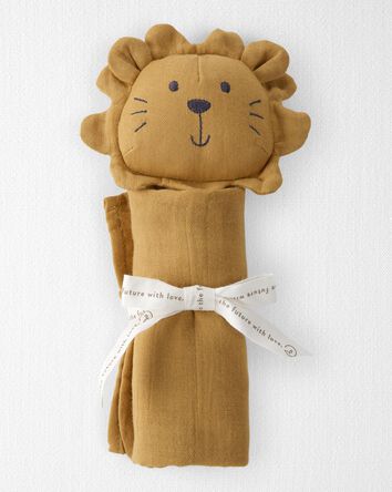 Baby Organic Cotton Lion Lovey, 