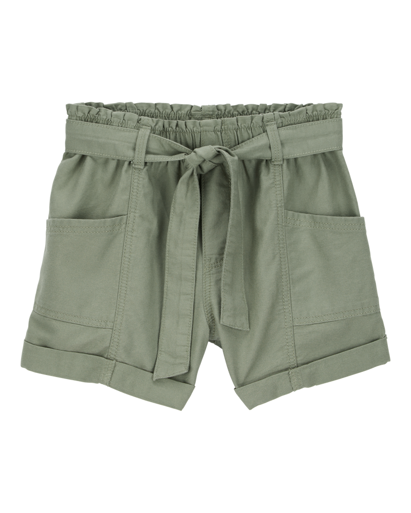 Kid 2-Piece Short-Sleeve Crinkle Top & Utility Short Set, image 4 of 6 slides