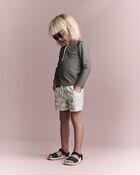 Toddler Half-Zip Long-Sleeve Rashguard - Olive, image 3 of 6 slides