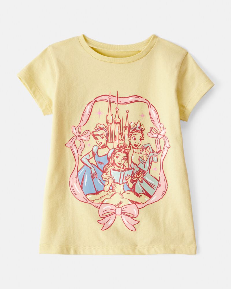 Toddler Girl Disney&copy; Princess Short Sleeve Graphic Tee- Yellow, image 1 of 2 slides