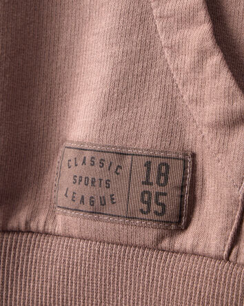 Boys French Terry Hoodie - Brown, 