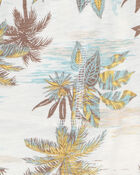 Kid 2-Piece Palm Tree Button-Down Shirt & Shorts Set, image 6 of 7 slides