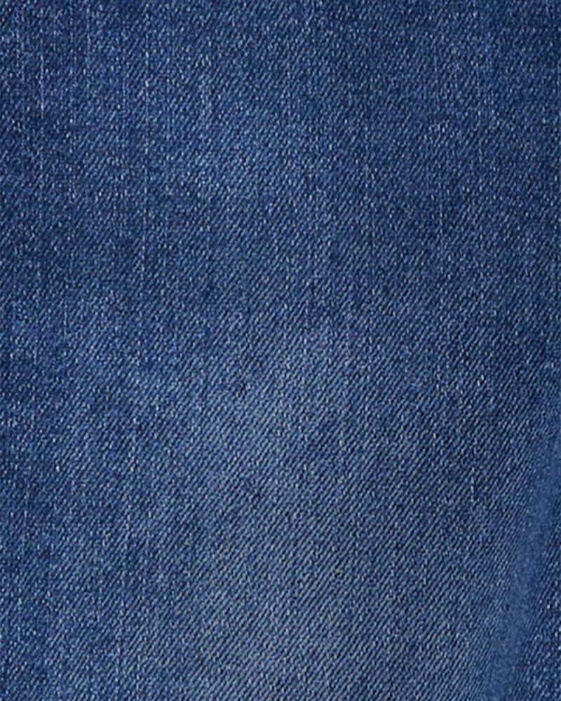Toddler Stretch Denim Overalls - Dark Wash, image 3 of 5 slides