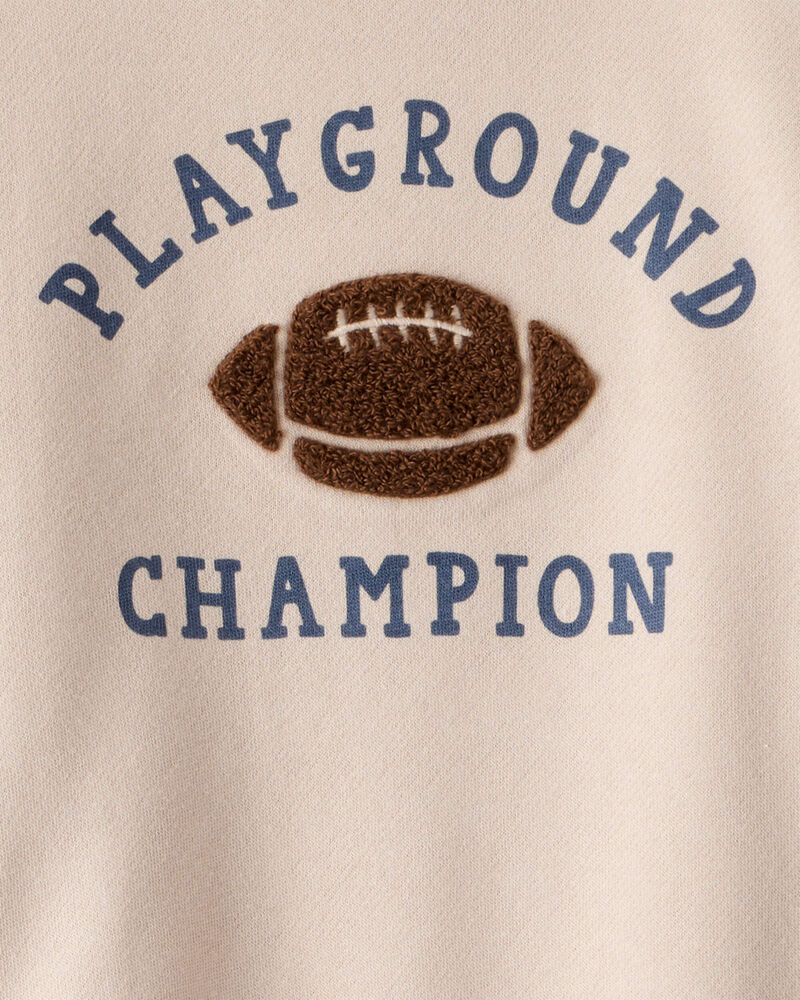 Toddler Boy DayDream Fleece Football Long-Sleeve Tee & Pant Set, image 4 of 7 slides