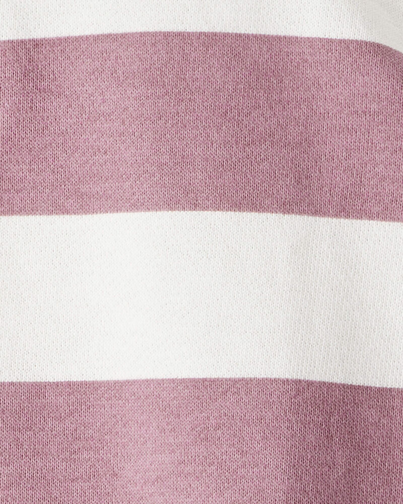 Toddler Organic Cotton Henley Top in Stripes, image 3 of 4 slides