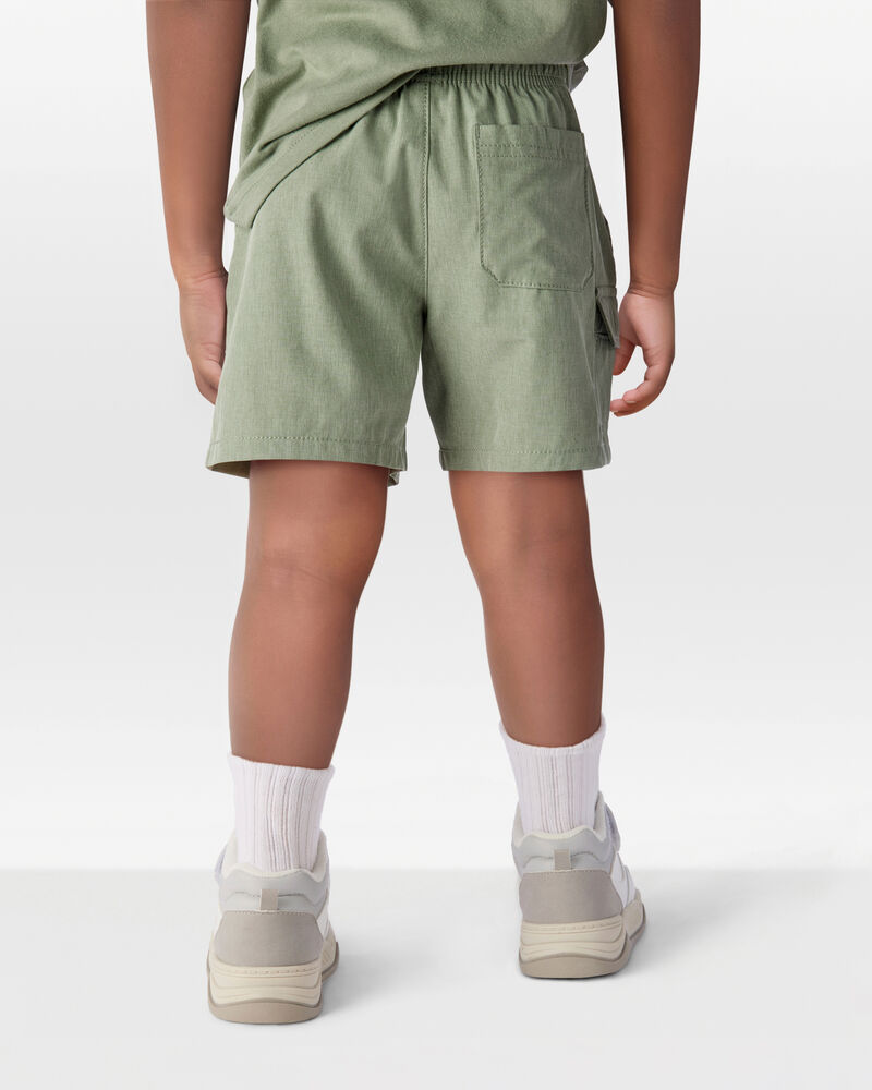 Toddler Everyday Quick Dry Shorts - Green, image 3 of 8 slides