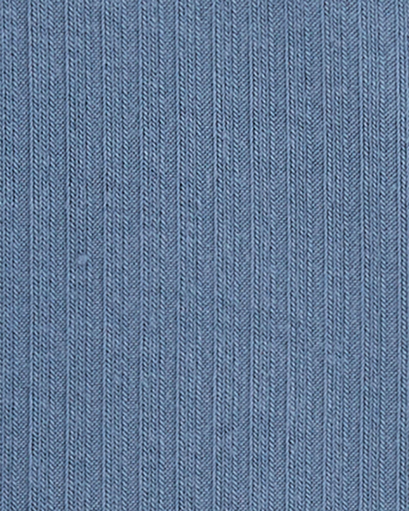 Baby Boy Solid 2-Way Zip PurelySoft Convertible Foot Sleep & Play Pajamas - Navy, image 4 of 7 slides