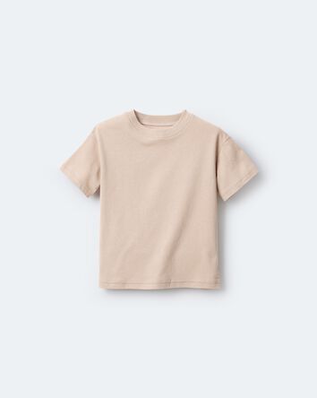 Toddler Short-Sleeve Relaxed Tee - Tan, 