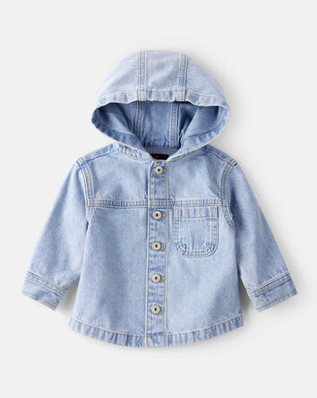 Baby Denim Fashion Jacket - Rain Wash, 