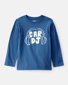 Toddler Boy Car DJ Long-Sleeve Graphic Tee - Blue, image 1 of 3 slides