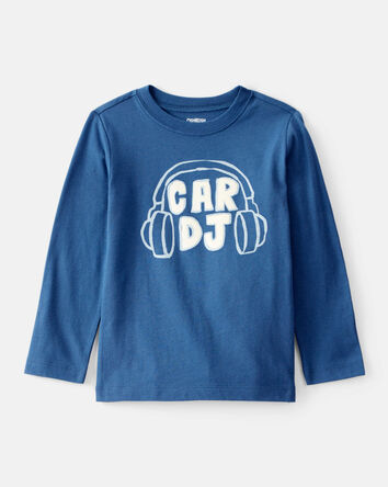Toddler Boy Car DJ Long-Sleeve Graphic Tee - Blue, 