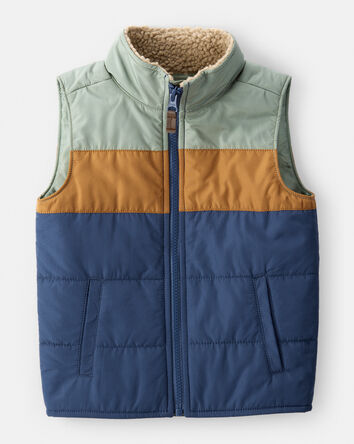 Toddler Boy Colorblock Puffer Vest, 
