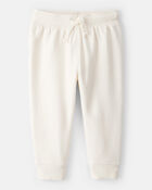 Baby Girl 2-Piece Hooded Zip-Up Jacket & Joggers Set - Cream, image 5 of 7 slides