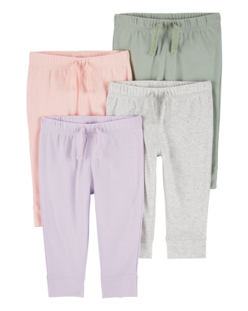 Baby 4-Pack Pull-On Pants, 