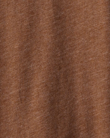 Boys Solid Long-Sleeve Tee - Brown, 