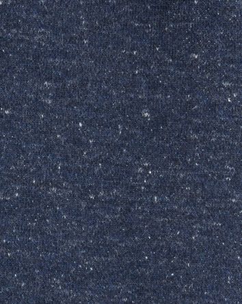 Toddler Boy Marled Zip-Up French Terry Hoodie - Navy, 