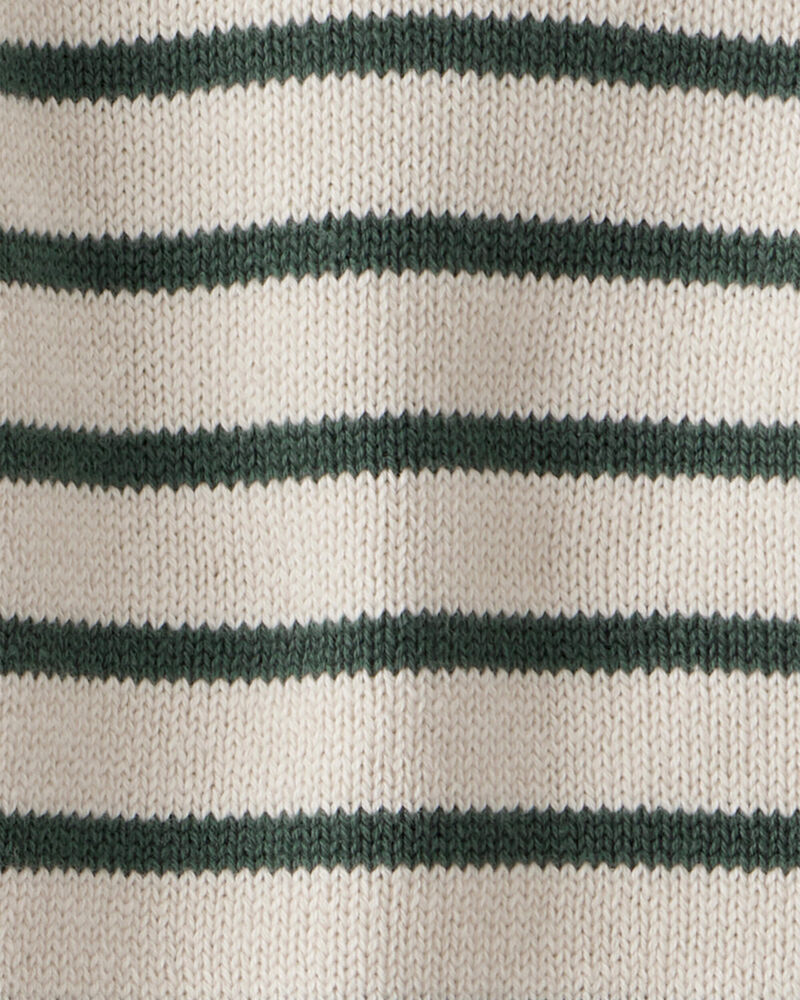Baby 2-Piece Organic Cotton Sweater Knit Set in Stripes, image 4 of 5 slides