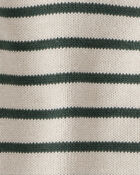 Baby 2-Piece Organic Cotton Sweater Knit Set in Stripes, image 4 of 5 slides