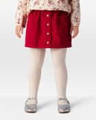 Toddler Girl Corduroy Skirt - Red, image 3 of 5 slides