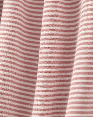 Baby Girl 1-Piece Striped PurelySoft Footie Pajamas, 