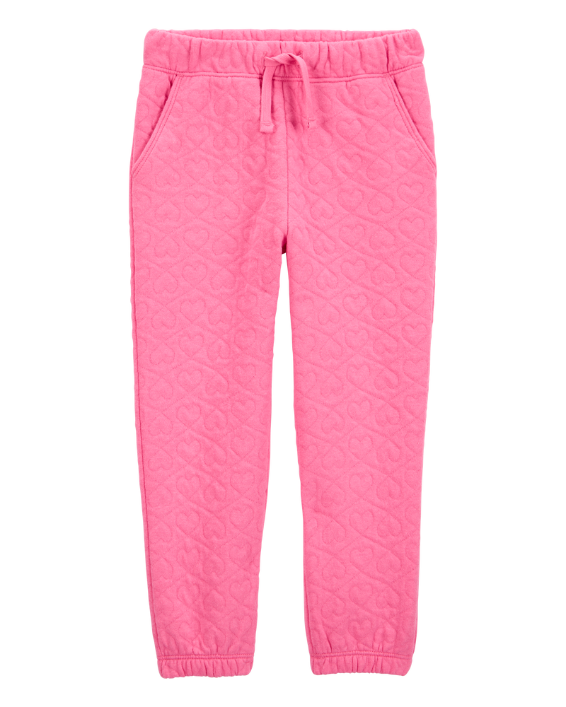 Toddler Heart Pattern Knit Pants - Pink, image 3 of 7 slides