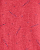 Toddler Boy Baseball Print Short-Sleeve Tee - Red, image 2 of 3 slides