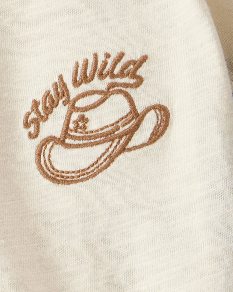 Baby Boy Stay Wild Henley Top, image 3 of 4 slides