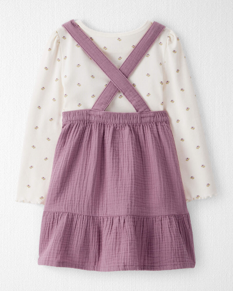 Toddler Girl 2-Piece Organic Cotton Jumper Set, image 2 of 5 slides