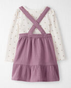 Toddler Girl 2-Piece Organic Cotton Jumper Set, image 2 of 5 slides