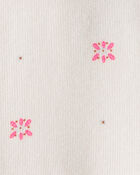 Baby Girl 2-Piece Floral Motif Sherpa Long-Sleeve Dress Set - White/Pink, image 5 of 7 slides