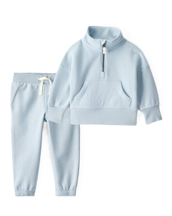 Toddler Girl 2-Piece Daydream Fleece Pullover Sweatshirt & Joggers Set - Blue, 