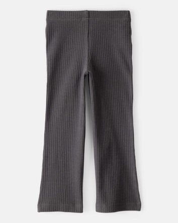 Toddler Girl Cotton Flare Leggings - Black, 