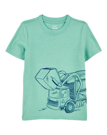 Baby Short-Sleeve Construction Tee - Green, 