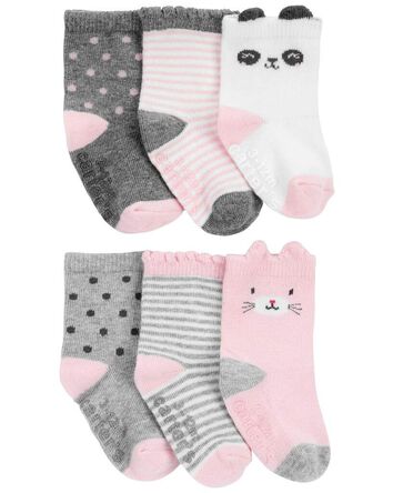 Baby 6-Pack Critter Socks, 