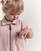 Toddler Girl Day Out&trade; Cropped Jumpsuit - Light Pink, image 4 of 7 slides