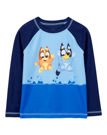 Toddler 2-Piece Bluey Rashguard & Swim Trunk Set, 