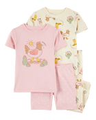 Baby Girl 2-Piece Western Chicken 100% Snug Fit Cotton Pajamas - Pink, image 1 of 4 slides