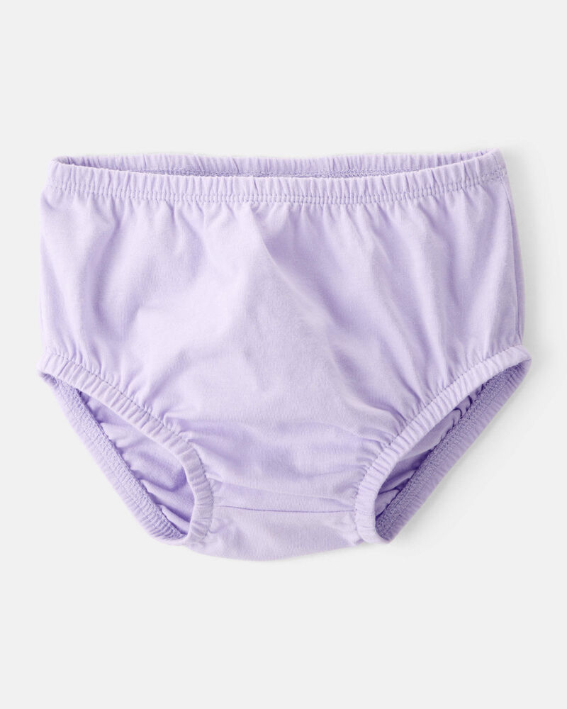 Baby Girl Heart Print Long-Sleeve Dress - Purple, image 3 of 5 slides