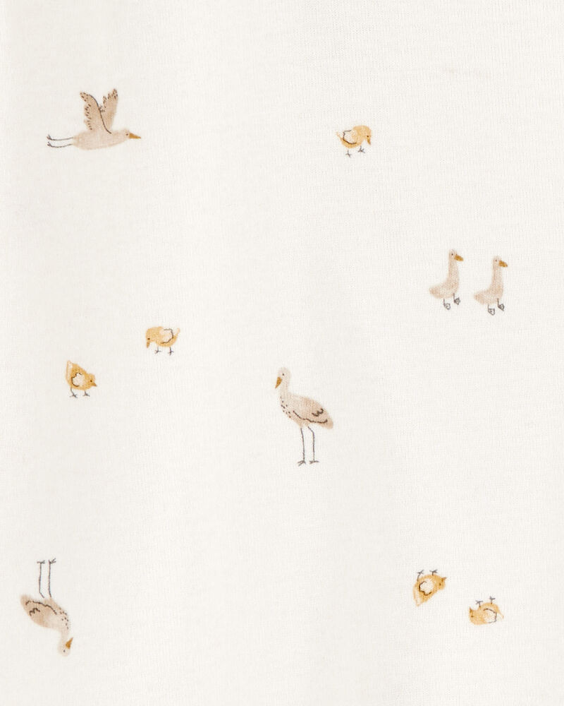 Baby 2-Pack Sleeper Gowns - Ivory/Tan, image 3 of 5 slides