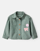 Baby Girl Patchwork Cotton Long-Sleeve Utility Fashion Jacket - Green, image 1 of 4 slides