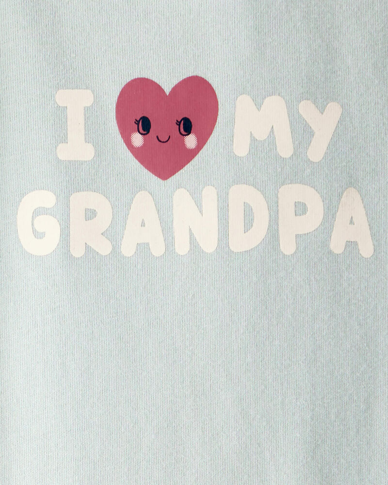 Baby Girl Cotton Long-Sleeve Graphic Bodysuit - Blue, image 2 of 3 slides