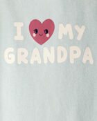 Baby Girl Cotton Long-Sleeve Graphic Bodysuit - Blue, image 2 of 3 slides