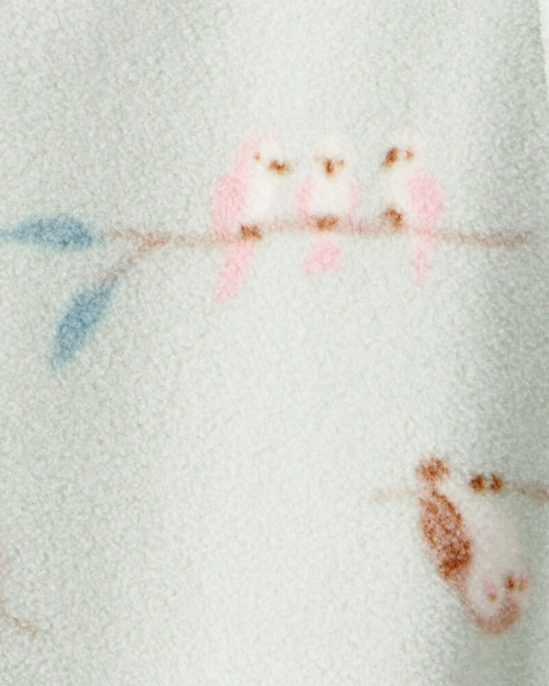 Baby Girl Squirrel Print Loose Fit Long-Sleeve Sleep & Play Pajamas - Green, image 3 of 4 slides