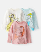 Toddler Girl 3-Pack Disney&copy; Princess Long-Sleeve Graphic Tees, image 1 of 4 slides