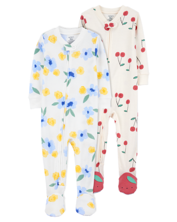Baby 2-Pack Footie Pajamas, 