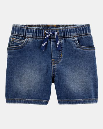 Toddler Pull-On Denim Shorts - Navy, 