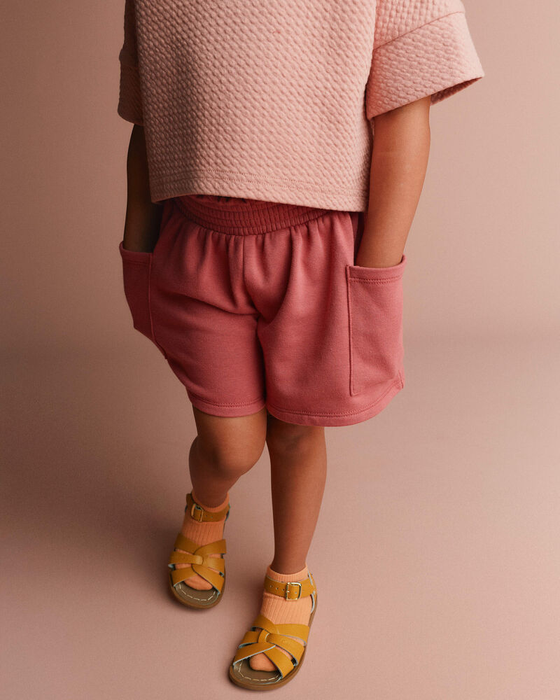 Toddler Girl Swing Short with Pockets - Rose, image 4 of 7 slides