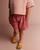 Toddler Girl Swing Short with Pockets - Rose, image 4 of 7 slides